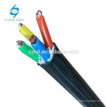 cable de cobre flexible 4 núcleos 6awg cable de PVC